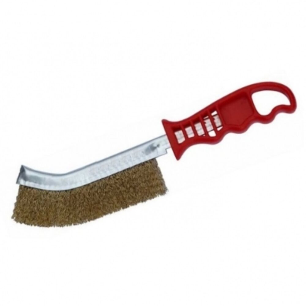 Silverline Narrow Brassed Wire Brush Brass 699874