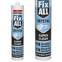 Soudal Fix ALL CRYSTAL SUPER CLEAR Sealant Adhesive Box of 12 thumbnail 2