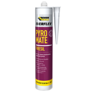 Everbuild Everflex Pyro Mate Fire White Silicone Sealant Pyromate PRYWE