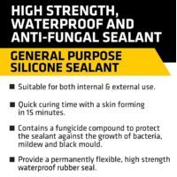 Everbuild General Purpose Silicone Sealant Easi squeeze 80ml Clear thumbnail 8