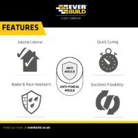 Everbuild General Purpose Silicone Sealant Easi squeeze 80ml Clear thumbnail 9