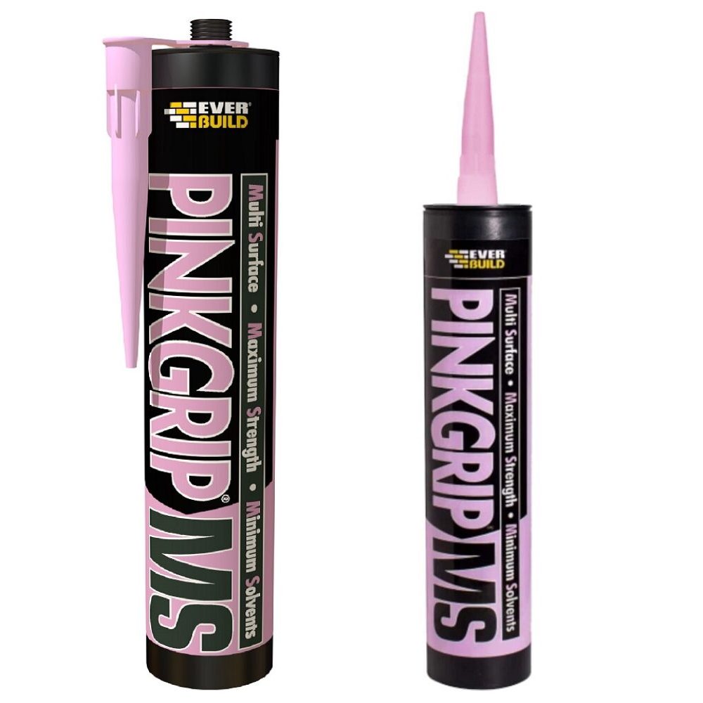 Everbuild Pinkgrip MS Grab Adhesive 290ml PINK GRIP PINKGMSC3