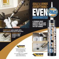 Everbuild Plumbers Gold Sealant Adhesive White PLUMBGWE Mould Shield thumbnail 6