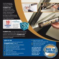 Everbuild Plumbers Gold Sealant Adhesive White PLUMBGWE Mould Shield thumbnail 5