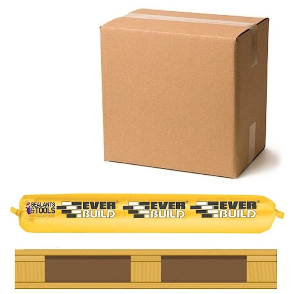 Everbuild Tecnic 825 Neutral Silicone Sealant 600ml White pallet of 252 Foils