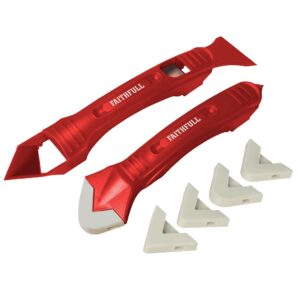 Faithfull Silicone Sealant Removal Finishing Smoothing Set FAITLSILKIT