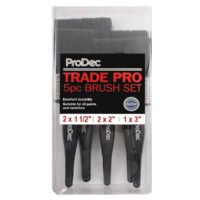 Prodec Trade Pro 5pc Decorators Paint Brush Set PBPT029 thumbnail 1
