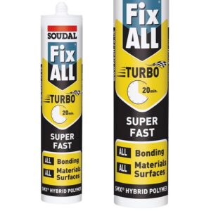 Soudal Fix ALL TURBO GREY Super Fast High Grab Adhesive Sealant